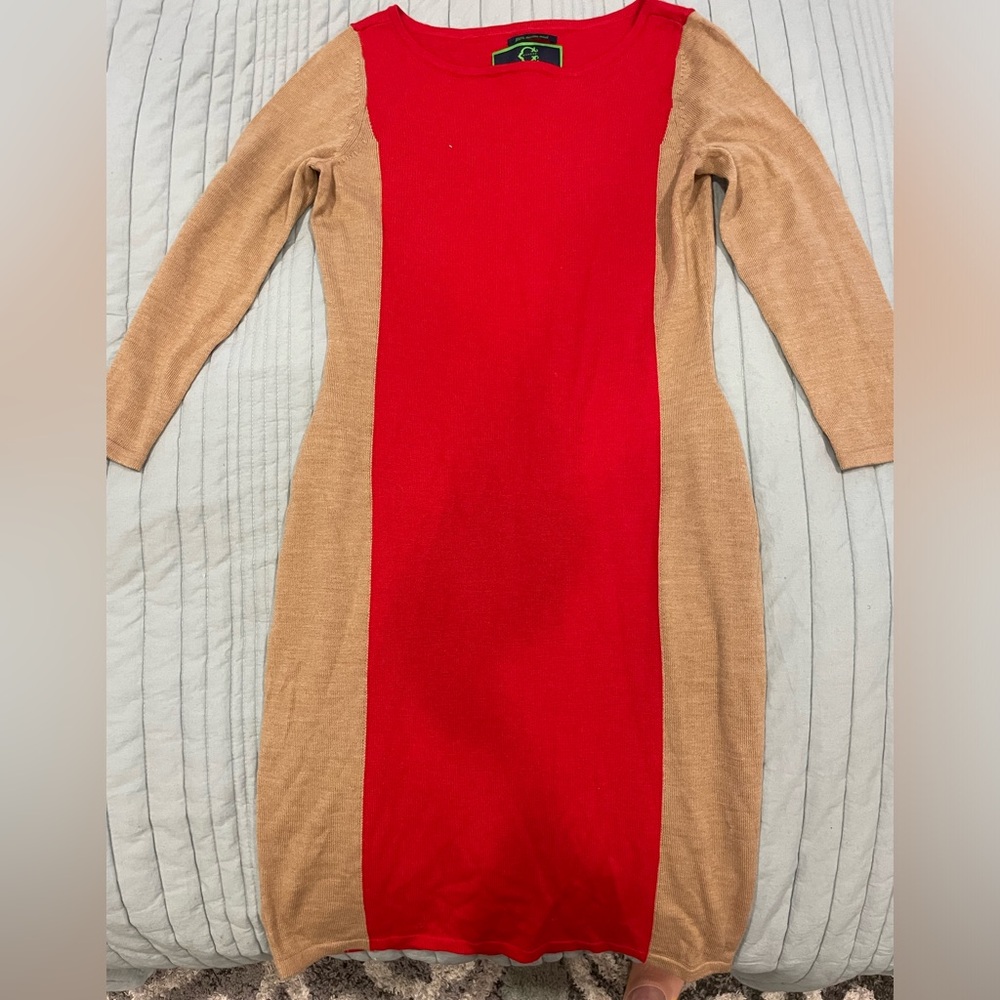 C. Wonder 100% Merino Wool Sweater Dress - 3/4 Sleeve, Like New